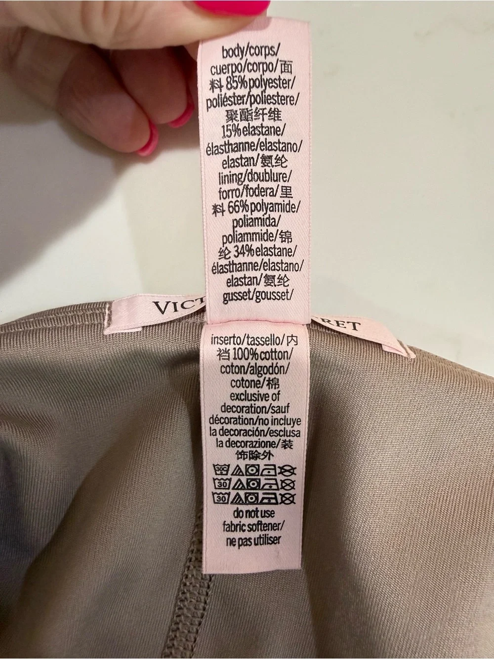 Victoria's Secret Essential Perforated Halter Dress Bare Taupe Size Small